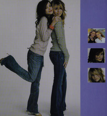 mary kate and Ashley for their fashion mag.